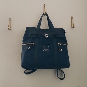 Henri Bendel- blue jetsetter backpack/purse